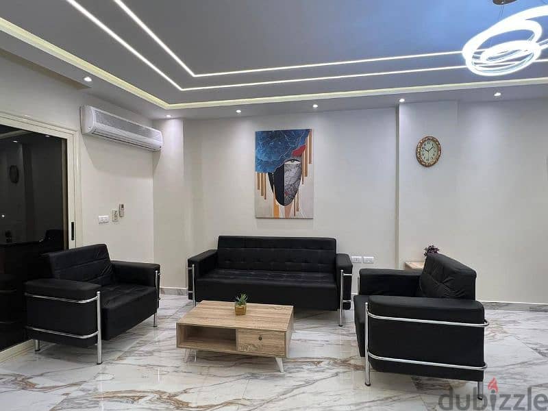 شقة للايجار مفروشة في الشيخ زايد شارع رئيسي مكتب اداري 3
