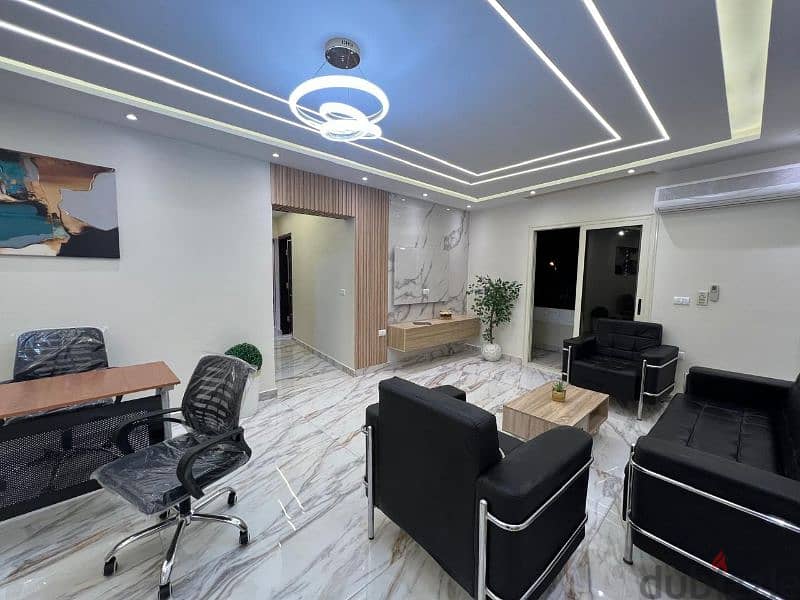 شقة للايجار مفروشة في الشيخ زايد شارع رئيسي مكتب اداري 8