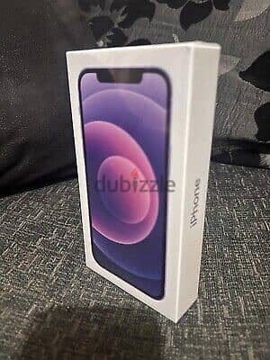 Apple Iphone 12 128 GB Purple middle east sealed for sale 0