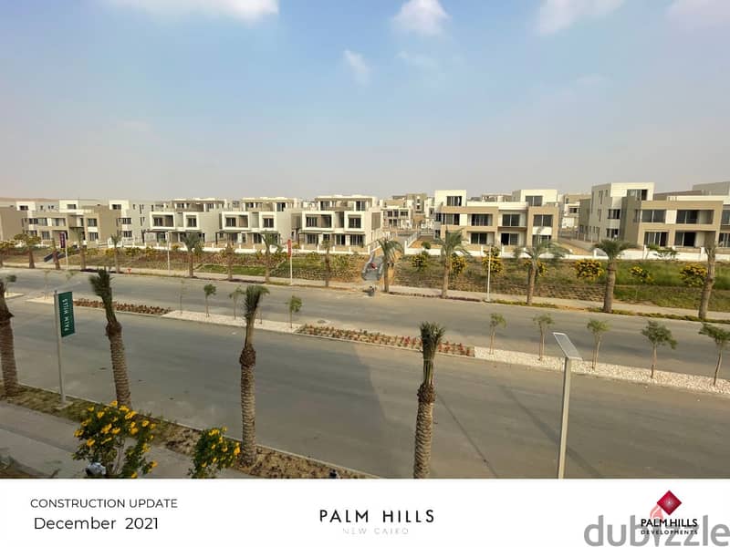 شقة للبيع 200م بالتجمع الخامس بجوار الجامعة الامريكية بكمبوند Palm Hills 6