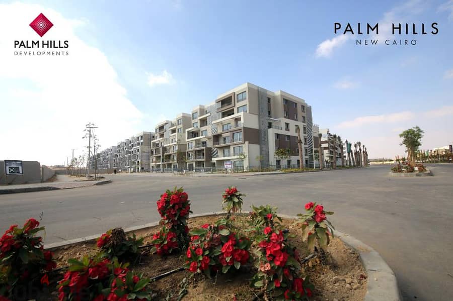 شقة للبيع 200م بالتجمع الخامس بجوار الجامعة الامريكية بكمبوند Palm Hills 9