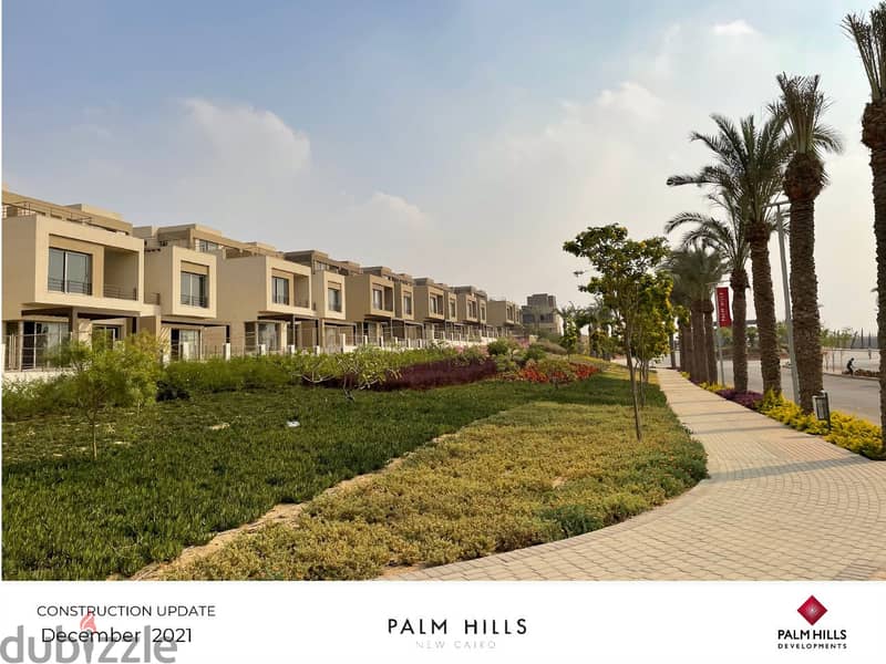 شقة للبيع 200م بالتجمع الخامس بجوار الجامعة الامريكية بكمبوند Palm Hills 11
