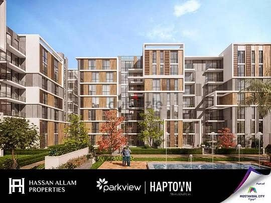اقل من سعر السوق  شقة مذهلة في هاب تاون حسن علام المرحلة بارك فيو للبيع بالتقسيط حتي 2025 4