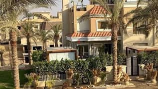 S villa, ground floor + first floor, for sale in Sarai Compound, New Cairo, 212 meters, 4 rooms only, with a 5% down payment and installments over 8 y