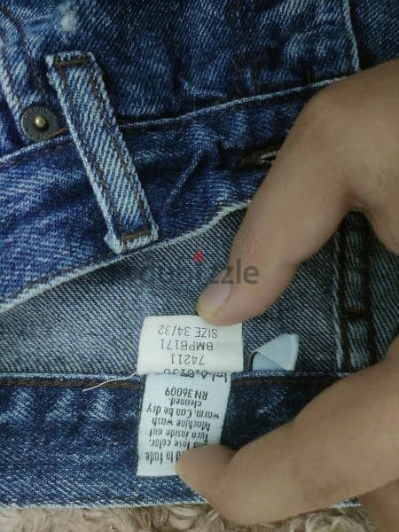 بنطلون جينز Calvin Klein اورجنيال اصلى تلبيس بوى فريند مقاس 34/35 ب650 6