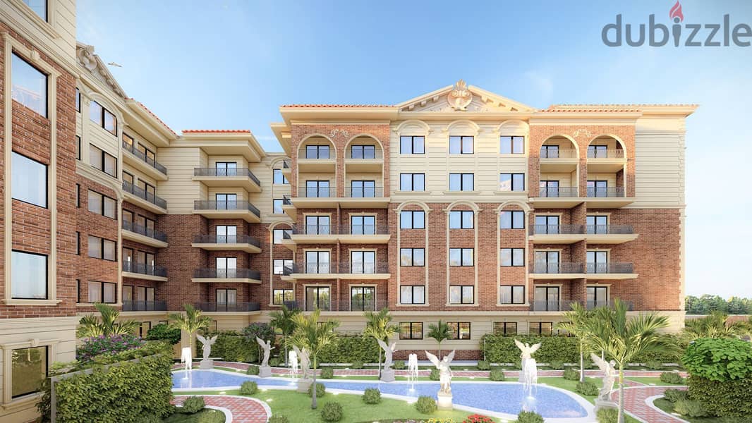 "Own your apartment in the heart of Sheikh Zayed in Pavia Compound near Hyper One and Arkan Plaza with a 10% down payment. 2