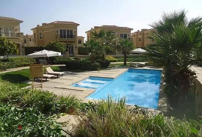 فيلا كلاسيك + private pool للبيع في ستون بارك بجوار توكيل مرسيدس بالتقسط على 8 سنين بدون فوايد 1