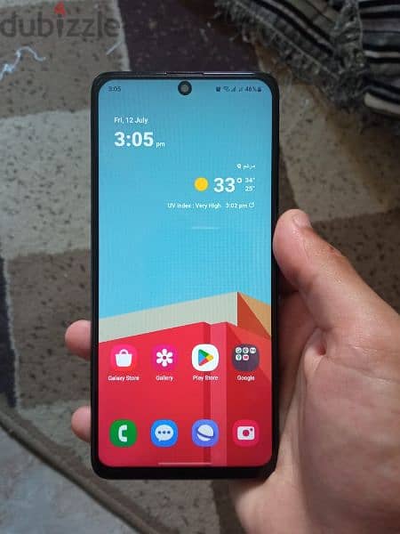 samsung a51 with box مساحه128 ورامات6 بروسيسور Exynos 9611 السعر نهائي 1