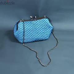 شنطة كروشيه سوارية (Crochet Hand Bag) 0