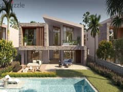 A fully finished villa with air conditioning in the first row on the sea in the new Sodic project in Ras El Hekma
                                title=
