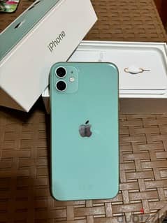 Iphone 11 64 GB mint green good condition