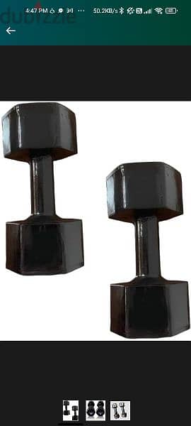 dumbbells set of two 5 kgs