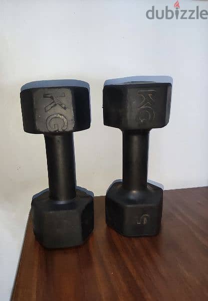 dumbbells set of two 5 kgs 1