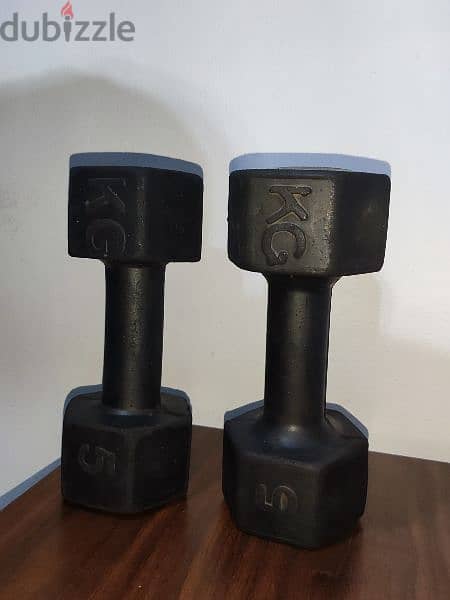 dumbbells set of two 5 kgs 4