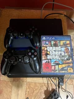 ps4 Slim 500 gb 2 controllers
