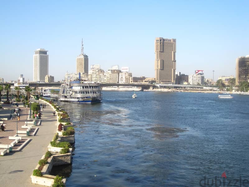 A hotel apartment with a direct view of the Nile Corniche ready for receipt fully finished with central air conditioning 5