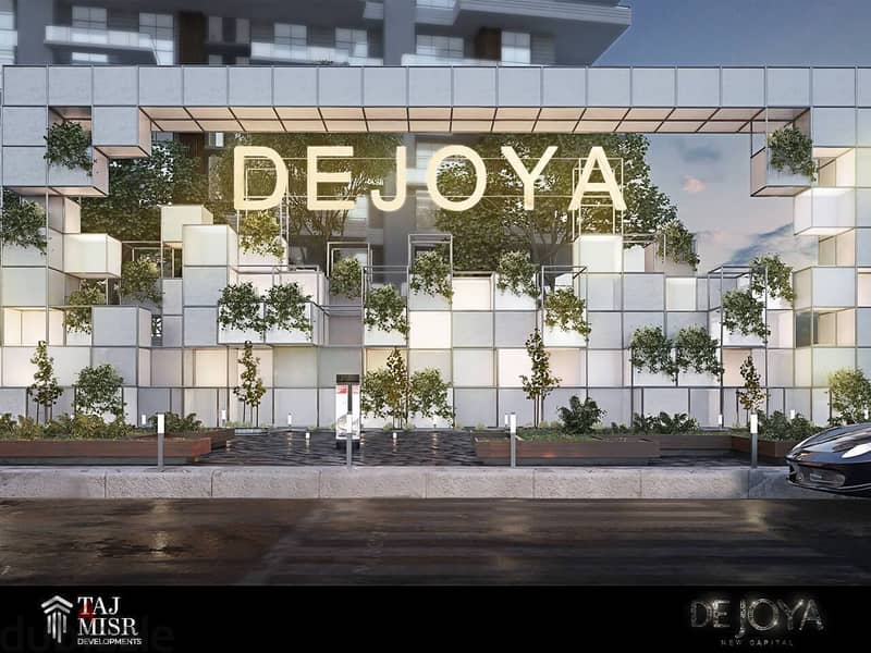 Apartment 144m immediate receipt in front of the embassy district in the administrative capital - in De Joya 3 Compound 10