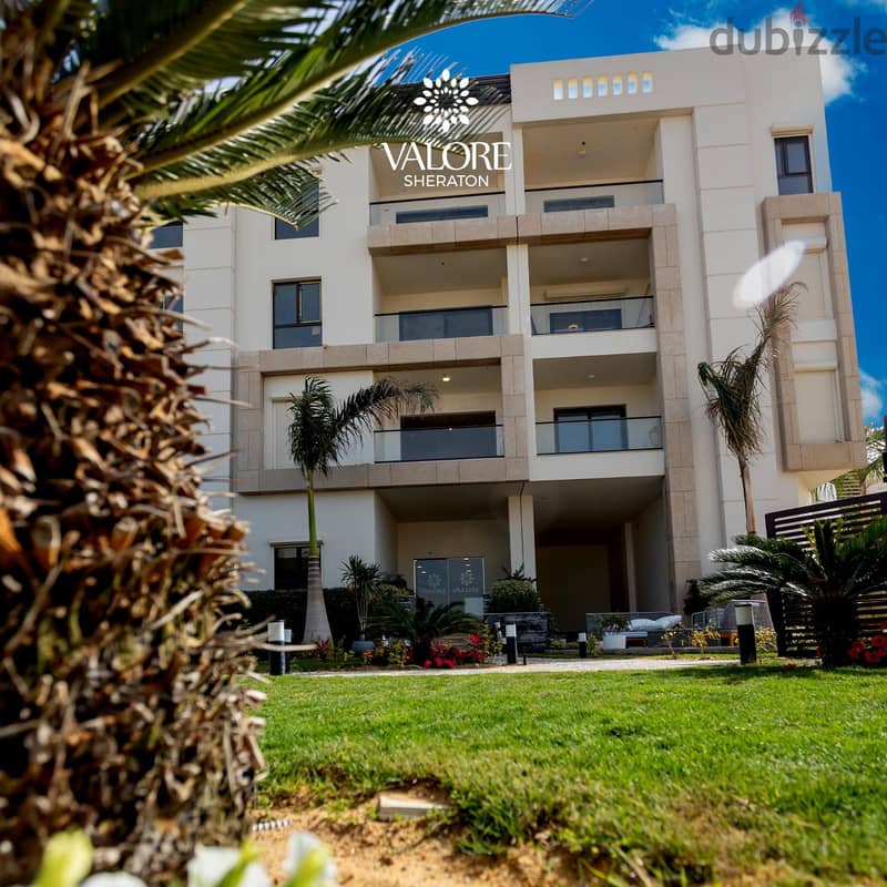Fully finished 3 BR hotel apartment with a 15% discount next to City Center Almaza with a distinctive landscape view in Al Jar Compound in Sheraton 4