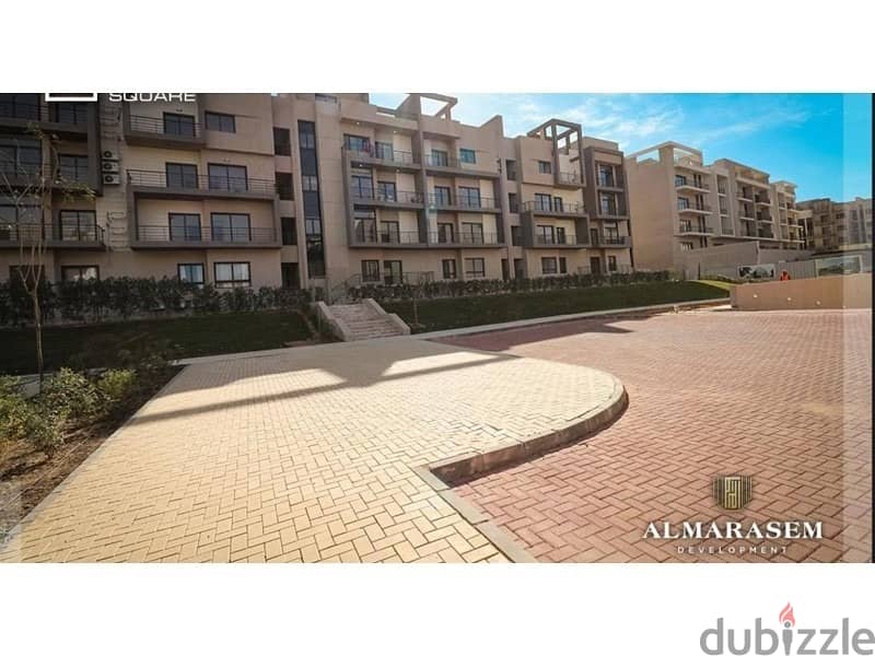 Lowest price for an  apartment 132m fulyy finished north direction open view landscape  in compound al marasem  fifth square 6