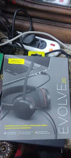 jabra evolve 20 headphone new