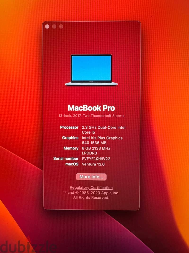 macbook pro 2017 0