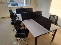 اثاث مكتبي خلية عمل بارتيشن ورك استيشن work station  space partition