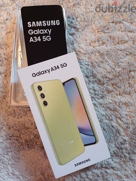 Samsung A34 8/256 green اخضر 3