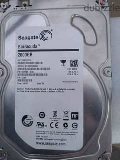 HDD Seagate barracuda 2TB 7200 rpm