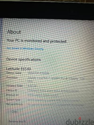 لاب توب ديل E6540 للبيع