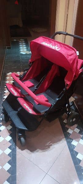 seebaby twin stroller 5