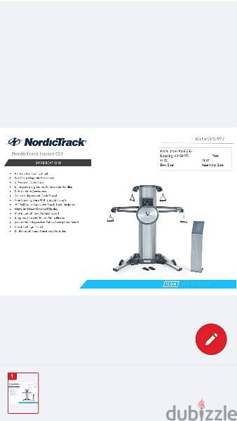 نورديك تراك نظام سى اس تى فيوجن Nordictrack Fusion CST 3