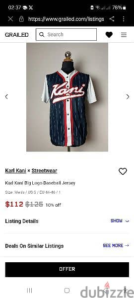 Karl Kani varsity baseball t-shirt size L from France 6