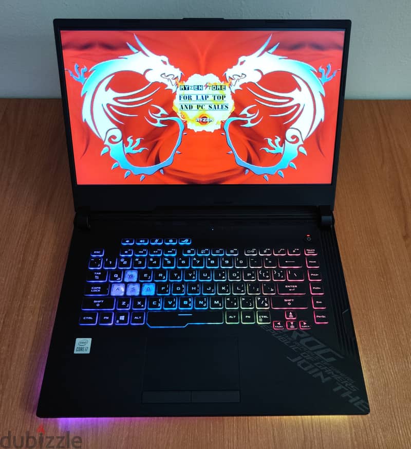 asus rog strix Gaming i 7 10750H RTX 2060 144hz  جيل عاشر 11