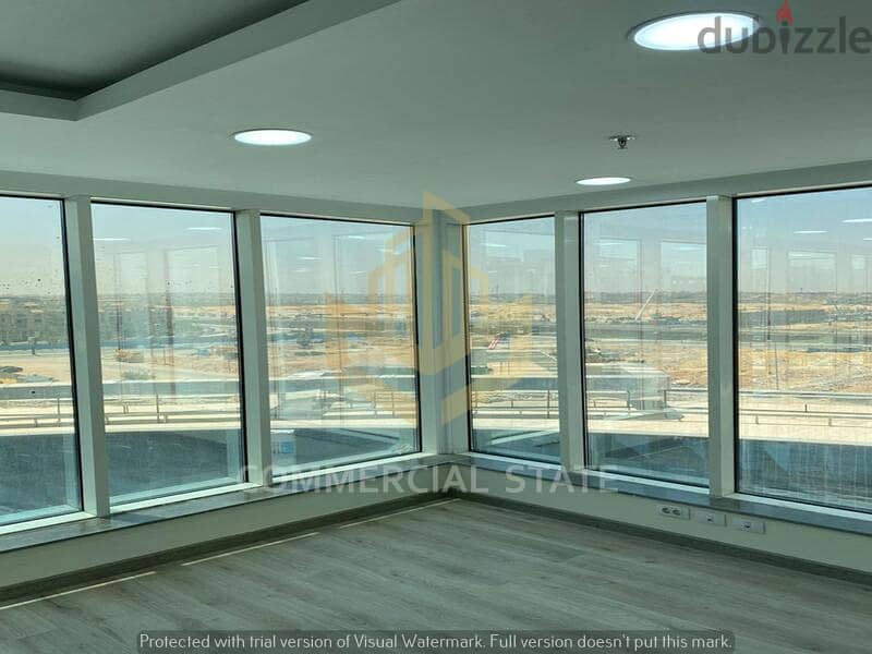 Finished Office at Trivium Square 114m- مكتب جاهز للإيجار في تريفيوم 1