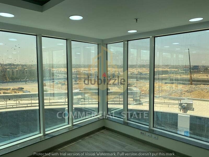 Finished Office at Trivium Square 114m- مكتب جاهز للإيجار في تريفيوم 2