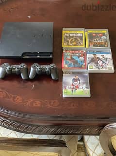 PS3 Good condition with 3 games and 2 joysticks