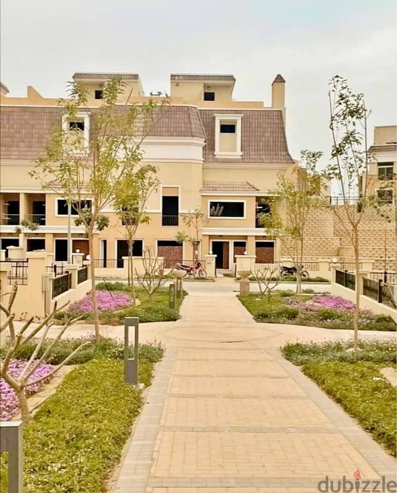Villa with private garden 198m (View Landscape ) For Sale in Sarai Compound in New Cairo - Mostakbel city 5