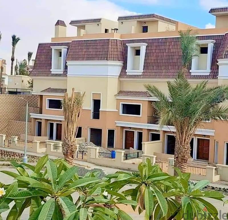 Villa with private garden 198m (View Landscape ) For Sale in Sarai Compound in New Cairo - Mostakbel city 9