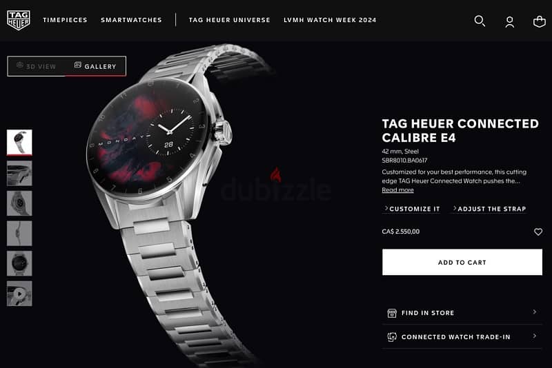 Own the luxurious Digital beautiful watch Tag Heuer  الوحيدة في مصر 7