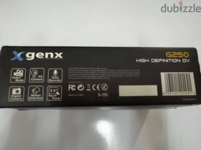 للبيع او التبديل، كاميرا genx G250 HIGH DEFINITION DV 2