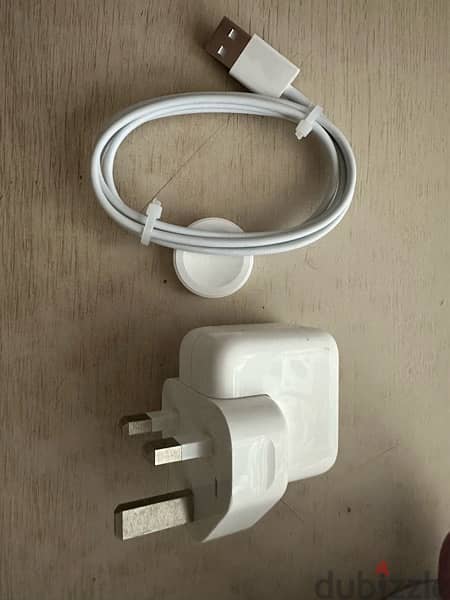 Apple Watch charging cable + Adaptor 12W  + كابل شحن ساعة + شاحن ابل 1