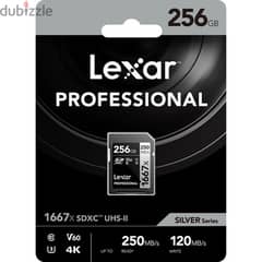 Lexar V60 256GB SD card*Sealed in package