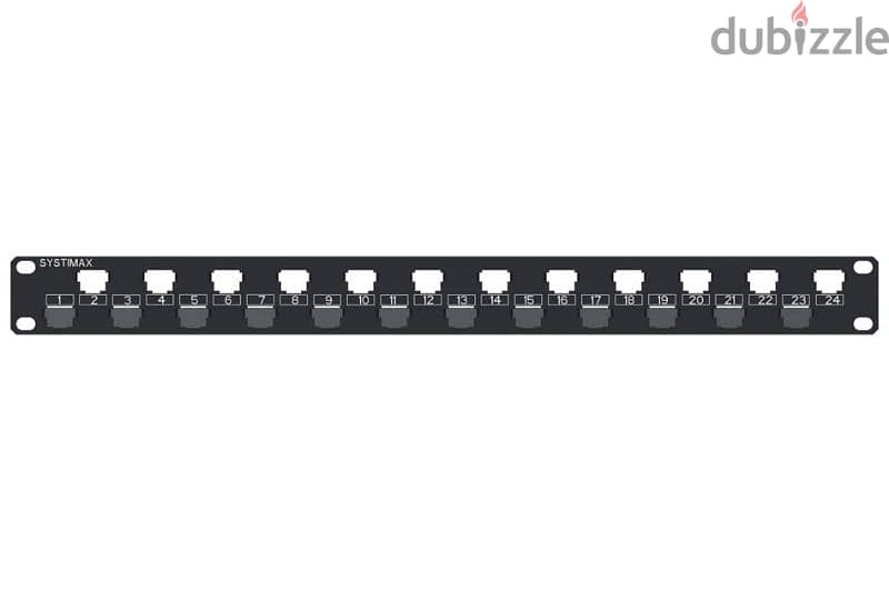 patch panel commscope 24port cat6كورد فايبر وباتش بانل كومسكوب ٢٤ مخرج 6