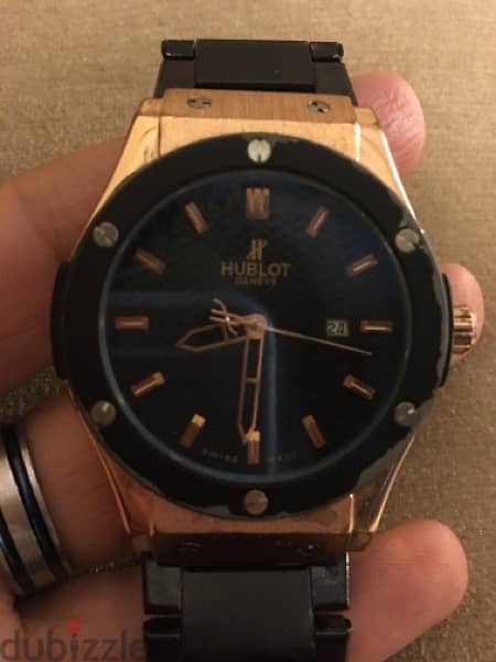 ساعه hublot geneve سوسري اصلي 0