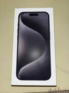 iPhone 15 Pro 256 GB, black titanium, sealed & brand new