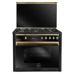 Unionaire Gas Cooker 5 Burners T-Signature Smart Full Safety gold