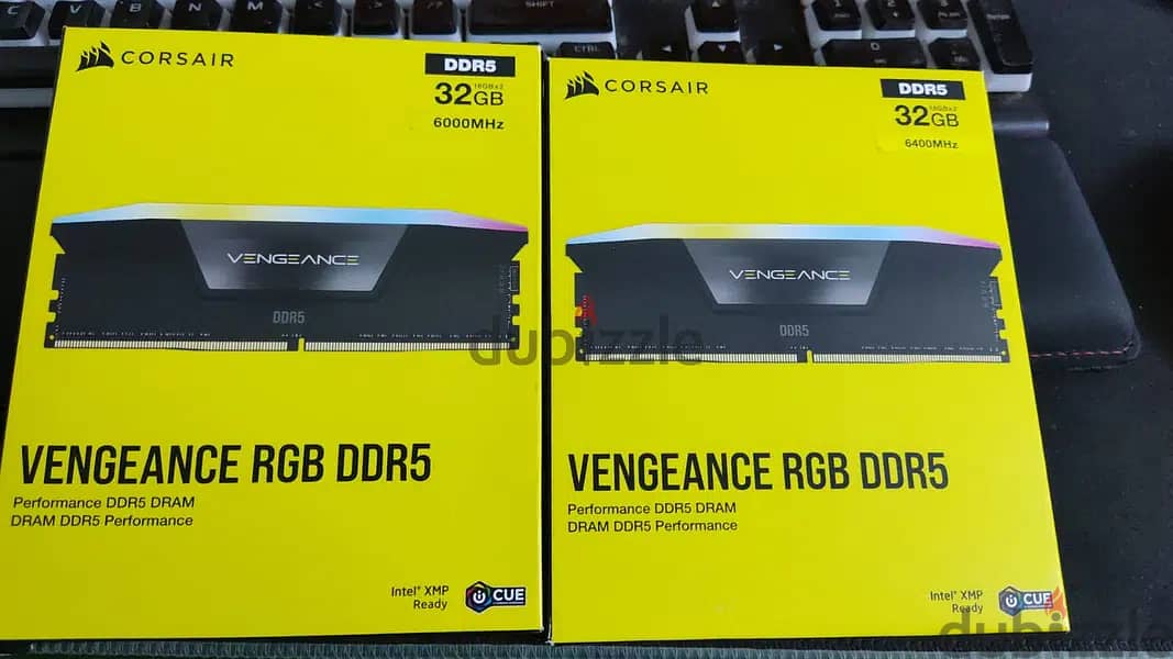 CORSAIR VENGEANCE RGB DDR5 32gb 2x16 6400MHZ 1