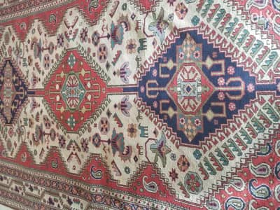 سجاده كازاك يدوي بمقاسات طول ٢٧٠سم وعرض ١٥٠سم