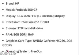 laptop hp probook 450 G7
