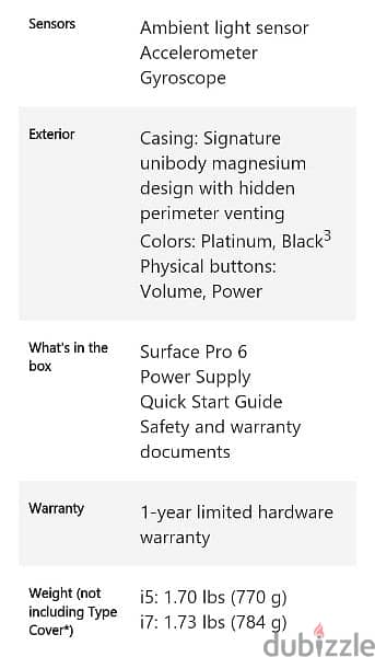 Microsoft surface pro 6 with Original Accessories perfect condition 17